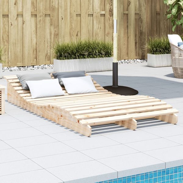 vidaXL Sonnenliege 205x110x31,5 cm Massivholz Kiefer 832588
