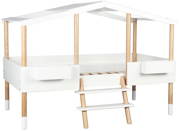 Hochbett in Form eines Hauses Kinderbett Kinderzimmermöbel