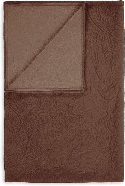 Essenza Tagesdecke Roeby, mit elegant gesticktem Paisley-Muster