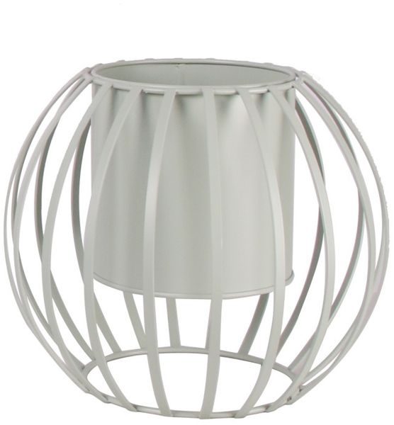 TrendLine Pflanztopf Metall Ø 24 x 20 cm weiß
