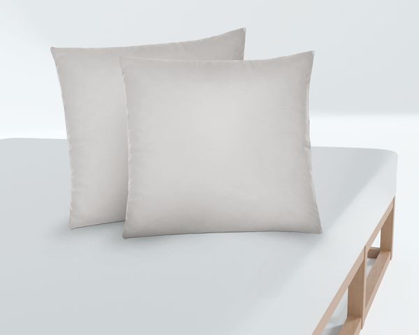 biberna Feinjersey-Spannbetttuch 0077144, sturmgrau, 2x 40x40cm Bild 3