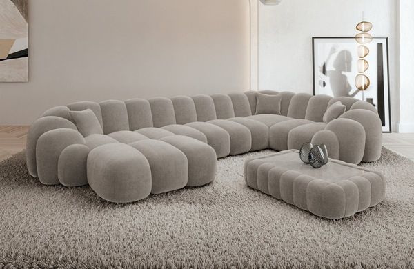 Sofa Dreams Sofa Rajada U Form Stoff