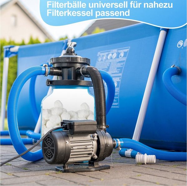 Clanmacy Sandfilteranlage Filter Balls 700g Filterbälle für Pool Filtersand Sandfilter