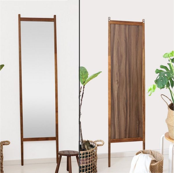LIM HOME Ganzkörperspiegel SW050 (Packung, 1-St), Erstklassiger massiver Holzrahmen