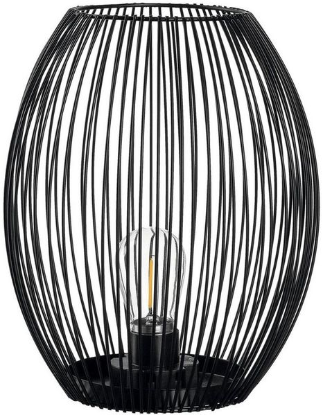 Leonardo Laterne mit LED Casolare, Lampe, LED Windlicht, Metall, schwarz, 24. 2 cm, 041680