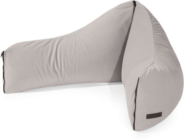 Sitzsack Clip Clap 90, Bezugstoff - Barcelona, 100% Polyester, Taupe, 60x90x70 Bild 6
