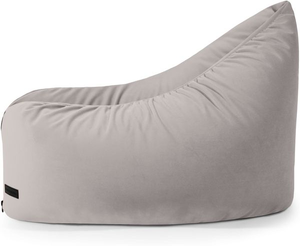 Sitzsack Clip Clap 90, Bezugstoff - Barcelona, 100% Polyester, Taupe, 60x90x70 Bild 3
