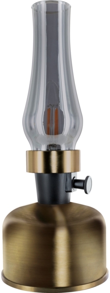 Schwaiger Akku-Tischleuchte Retro Design alt-messing dimmbar