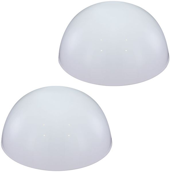 2er Set Moderne LED Halbkugel Solarleuchte für den Garten
