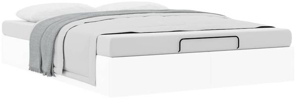 vidaXL Ottoman-Bett ohne Matratze Weiß 140x190 cm Kunstleder 3310800 Bild 5