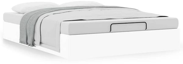 vidaXL Ottoman-Bett ohne Matratze Weiß 140x190 cm Kunstleder 3310800 Bild 4