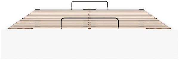 vidaXL Ottoman-Bett ohne Matratze Weiß 140x190 cm Kunstleder 3310800 Bild 7