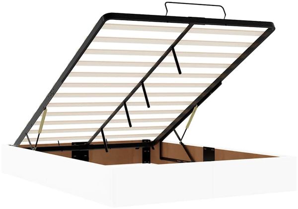 vidaXL Ottoman-Bett ohne Matratze Weiß 140x190 cm Kunstleder 3310800 Bild 10
