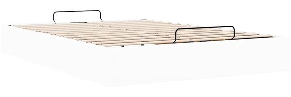vidaXL Ottoman-Bett ohne Matratze Weiß 140x190 cm Kunstleder 3310800 Bild 9