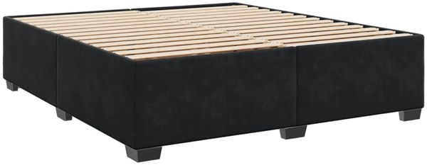 vidaXL Boxspringbett mit Matratze Schwarz 180x200 cm Samt 3286374 Bild 5