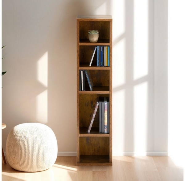 IDIMEX CD-Regal MELODIE, CD DVD Regal mit 6 Böden schmales Regal