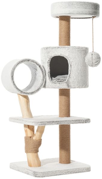 Nobby Kratzbaum Runa H 129 cm grau-weiß meliert