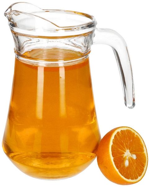 MamboCat Karaffe Valentin Glaskrug 1,15L Milch-Kanne mit Henkel Wein-Karaffe Limo Saft