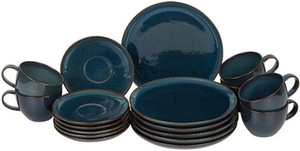 like. by Villeroy & Boch Crafted Denim Kaffee-Set für 6 Personen / 18 Teile