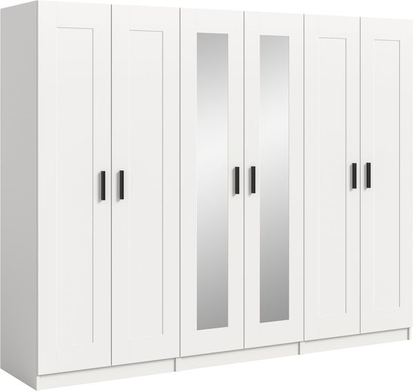 Home affaire Kleiderschrank Farmsen, Schlafzimmerschrank, Garderobe, Schrank (Schrank-Kombi, Schlafzimmer, Garderobenschrank, Flur) Set best. aus: 3 Kleiderschränken, individuell platzierbar