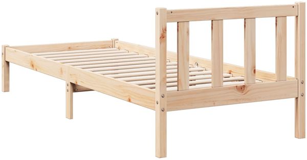 vidaXL Massivholzbett Extra Lang ohne Matratze 90x220 Kiefernholz 852444 Bild 5