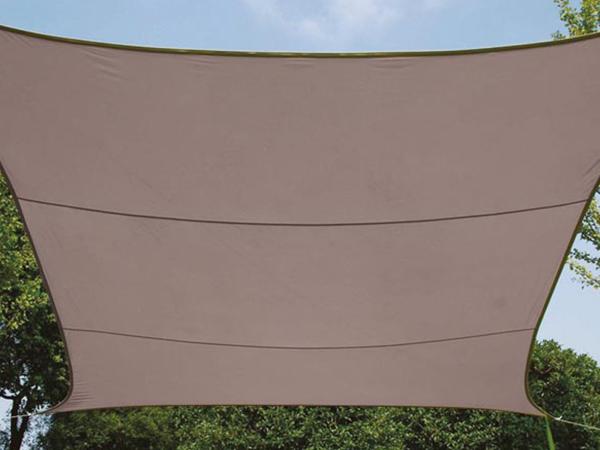 Sonnensegel Rechteckig 4x3m Braun - Sonnenschutzsegel für Balkon, Terrassensegel