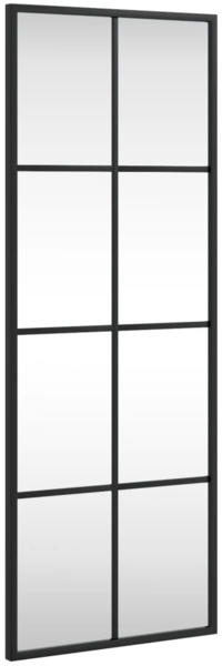 vidaXL Wandspiegel, Metall schwarz, 30x80 cm