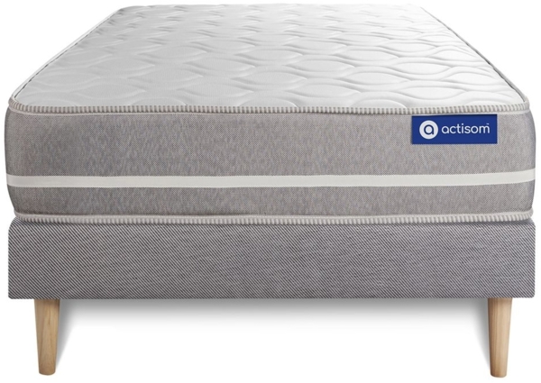 Actiflex touch matratze 80x190cm + Bettgestell mit lattenrost - Dicke : 20cm - Taschenfederkern- H3