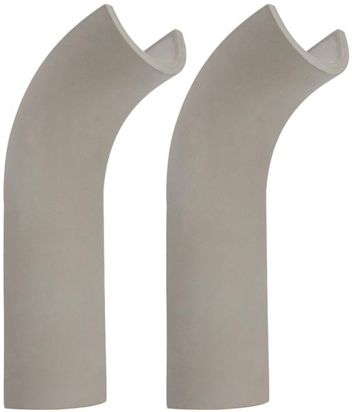 2er Set LED Wandleuchte, Beton, grau, H 30 cm