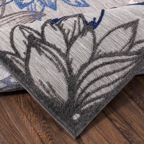 Sanat Teppich Floral 2 Outdoor, rechteckig, Höhe: 6 mm, In- und Outdoor geeignet, Blumen, Balkon, Terrasse, Außenbereich Bild 3