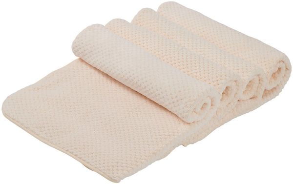OTTO home Handtücher Parris, diverse Größen, ideal als Sporthandtuch, Reisehandtuch, Microfaser (4-St), sehr leicht, kompakt, schnelltrocknend, Mikrofaser, mit Waffelmuster