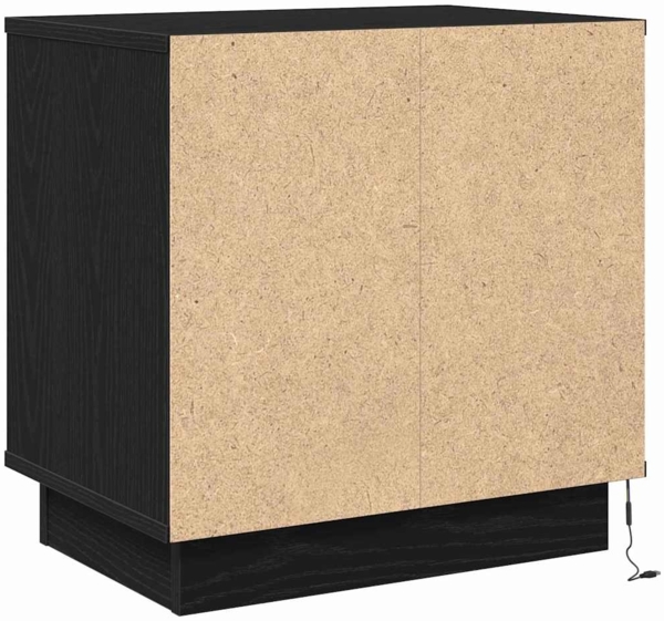 vidaXL Nachttisch mit Schwarz 50 x 34,5 x 50 cm Holzwerkstoff 869580 Bild 7