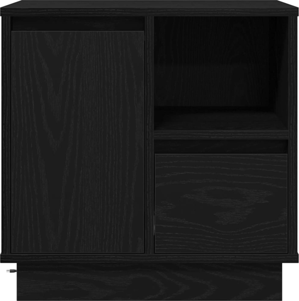 vidaXL Nachttisch mit Schwarz 50 x 34,5 x 50 cm Holzwerkstoff 869580 Bild 5
