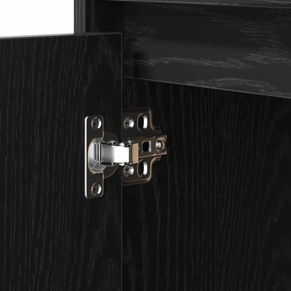 vidaXL Nachttisch mit Schwarz 50 x 34,5 x 50 cm Holzwerkstoff 869580 Bild 10