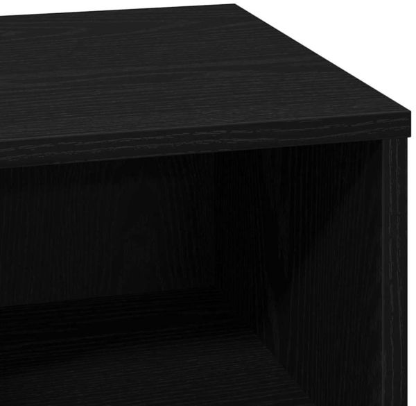 vidaXL Nachttisch mit Schwarz 50 x 34,5 x 50 cm Holzwerkstoff 869580 Bild 8