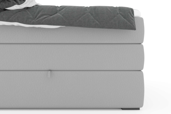 99rooms Dante Boxspringbett Kunstleder MADRYT Champagner Taschen-Federung 160x200 cm Bild 2