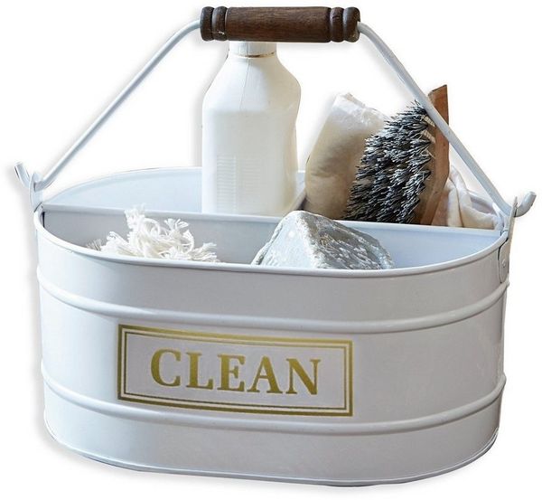 Mirabeau Organizer Eimer Clean weiß