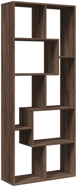 vidaXL Raumteiler-Bücherregal Braun Eichen-Optik 67x25x161,5 cm 858081