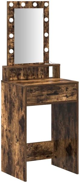 vidaXL Schminktisch mit Speicher Braun 50 x 41 x 140 cm Holzwerkstoff 865158 Bild 2