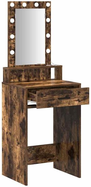 vidaXL Schminktisch mit Speicher Braun 50 x 41 x 140 cm Holzwerkstoff 865158 Bild 4
