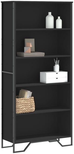 vidaXL Bücherregal Schwarz 80x31x169 cm Holzwerkstoff 3295312