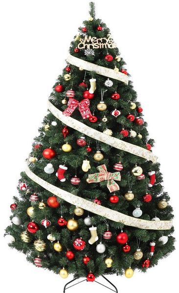 GarveeMore Künstlicher Weihnachtsbaum 140/180cm Tannenbaum mit Metallständer Wiederverwendbarer Christbaum