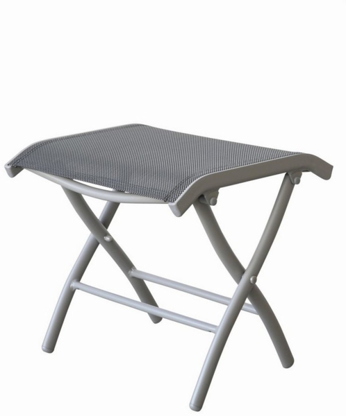 Gardissimo Fußhocker Windsor Alu Hocker Sitzhocker Gartenhocker wetterfest (Gartenhocker Windsor, Windsor Hocker), pflegeleicht wetterfest stabil