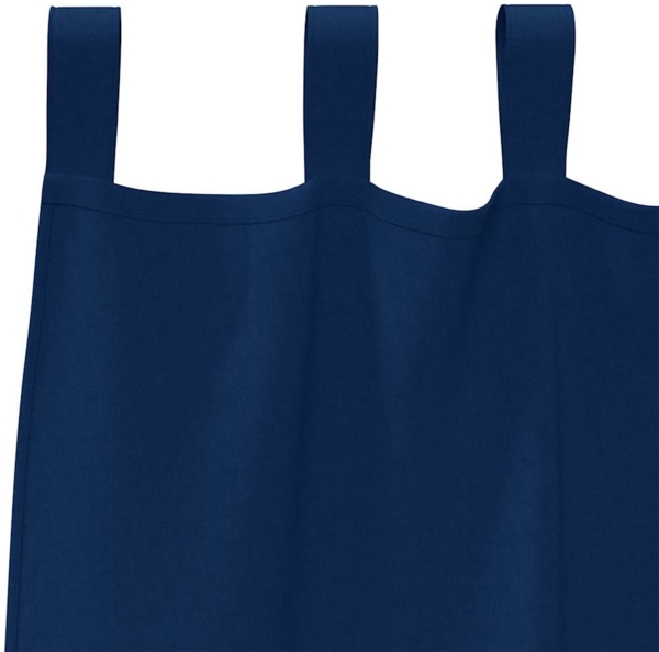 vidaXL Verdunkelungs-Vorhänge mit Ringen 2 pcs Dunkelblau 140 x 140 cm 4107583 Bild 4