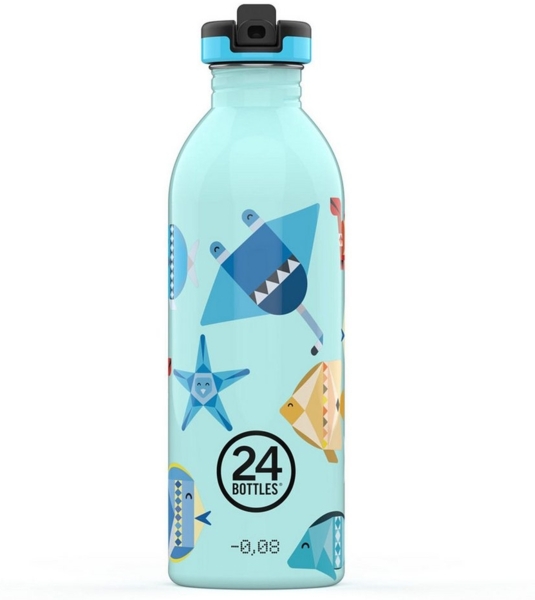 24Bottles Kids Bottle – Trinkflasche für Kinder Grundschule und Kindergarten, 250/500 ml, Flasche mit Deckel, 100% luftdicht, umweltfreundliche Edelstahlflaschen