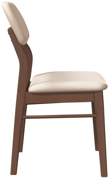vidaXL Esszimmerstühle mit Kissen 2 Stk. Braun Massivholz Gummibaum 4102523 Bild 6