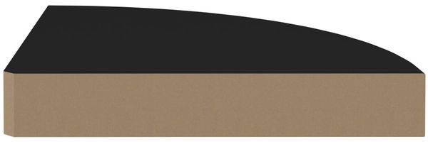 vidaXL Eck-Schweberegale 2 Stk. Schwarz 25x25x3,8 cm MDF 323899 Bild 5
