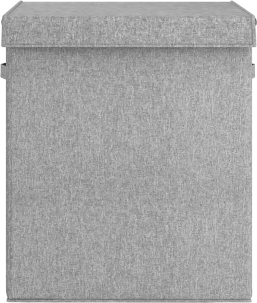 vidaXL Faltbarer Wäschekorb Grau 51x34,5x59 cm Leinenimitat Stoff 351040 Bild 7