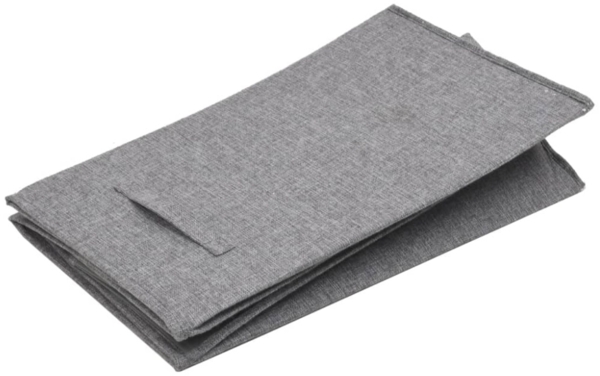 vidaXL Faltbarer Wäschekorb Grau 51x34,5x59 cm Leinenimitat Stoff 351040 Bild 3