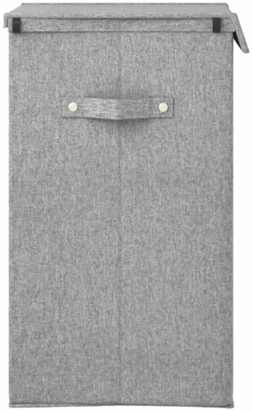 vidaXL Faltbarer Wäschekorb Grau 51x34,5x59 cm Leinenimitat Stoff 351040 Bild 8